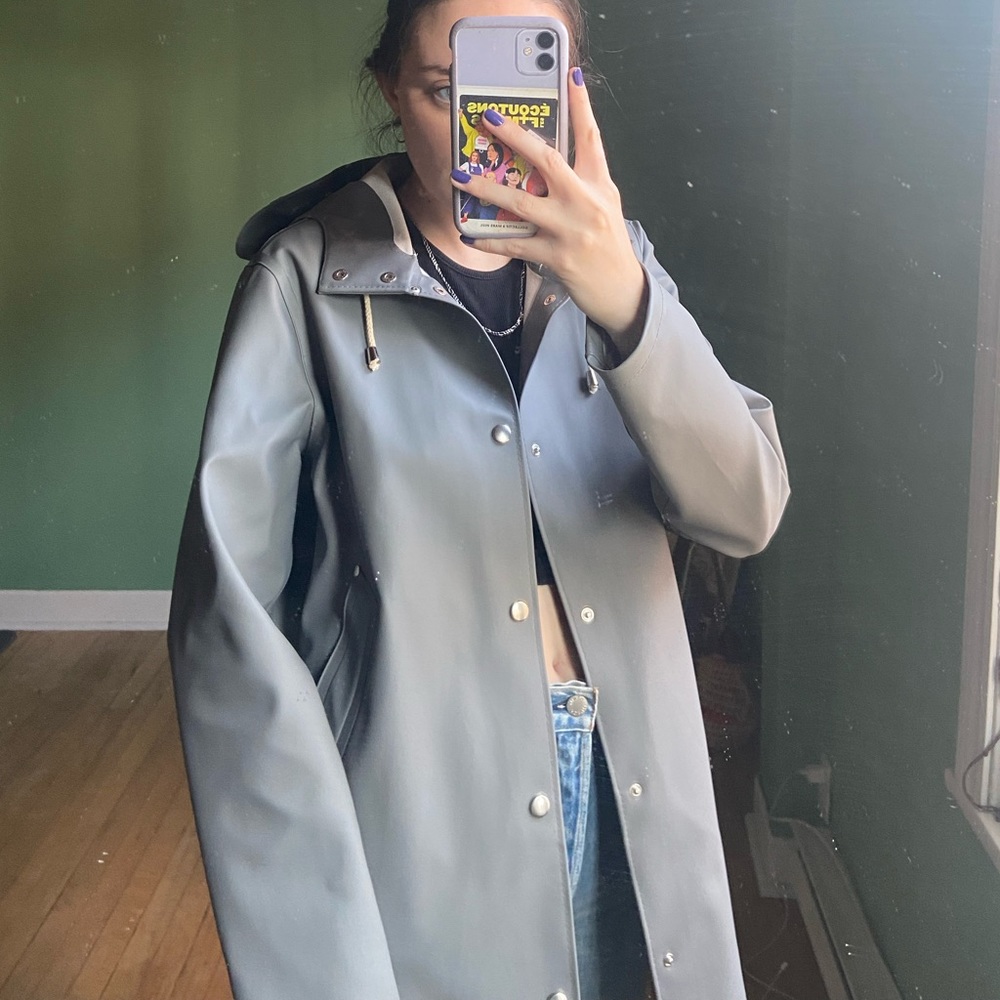 Stockholm grey raincoat - Picture 3 of 11